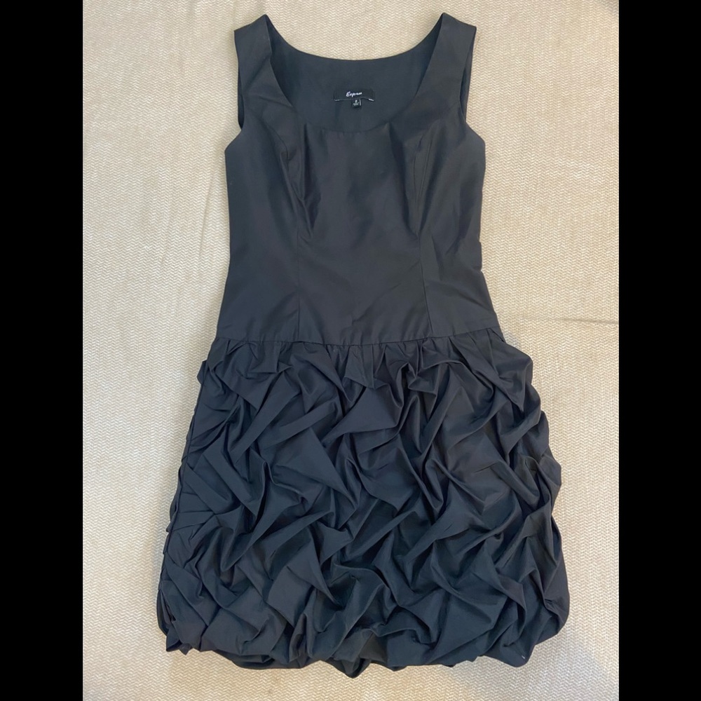 Express super cute black ruffle formal dance dress size 2